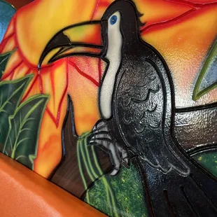 Art work at this beautiful restaurant.