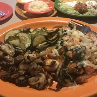 a plate of food on a table