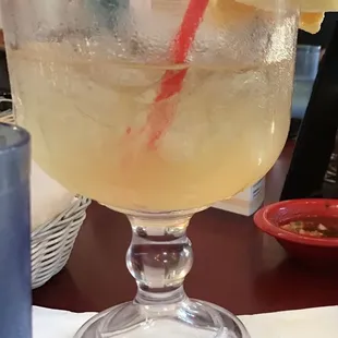 HUGE margarita on the rocks