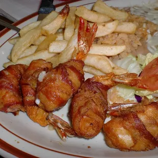 Cheese Stuffed, Bacon Wrapped Shrimp, Dammit!!