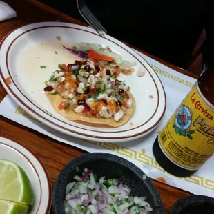 Tostada de pescado very good and fresh...