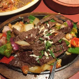 My hubby&apos;s carne asada fajita