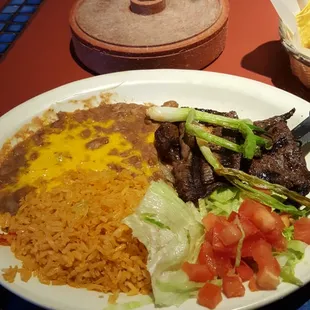 Mazatlan Carne Asada w/ homemade corn Tortillas