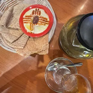 Hummus and pita