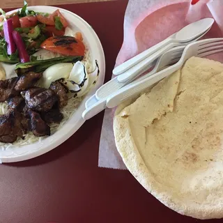 Lamb Kabob Plate