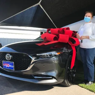 Congratulations Mrs.Tabitha Daniels On your 2021 Mazda3 We got your next car @ All Star !
