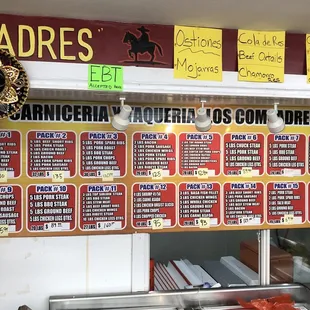 Home meat selections