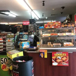 a view of a food store