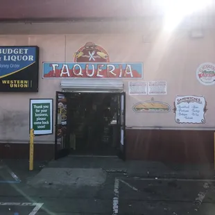 outside