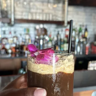 I can&apos;t remember the name of this drink, but it was like an elevated espresso martini. So good!