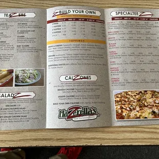 Inside menu