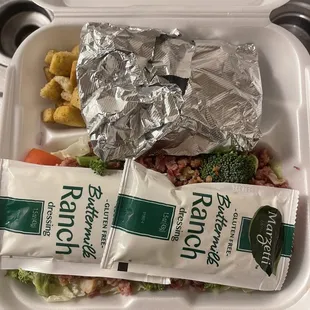 Zesty Grilled Chicken Salad with ranch