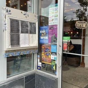 Entrance to the restaurant