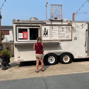 Side truck view w/ menu