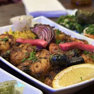 Shrimp Double Kebab Plate