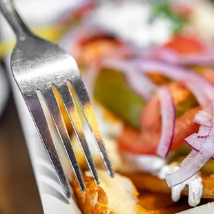 Street Fries w/ Halloumi Cheese ($13)