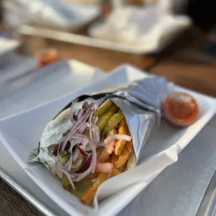 Street Wrap with Lamb Kebab - @rayz