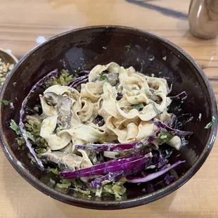 Dandan Noodles after mixing