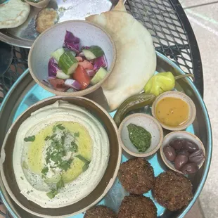 Hummus and falafel!