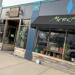 the front of the restaurant