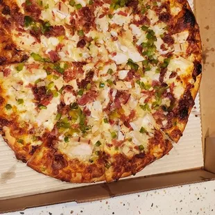 Sweet BBQ chicken pizza