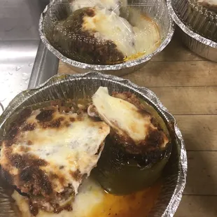 Stuffed peppers.