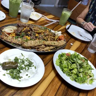 Medium Family Platter...chicken....lamb...and a mixed meat combo