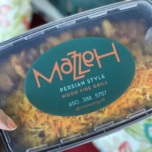 Saffron barberry rice box