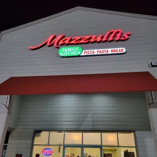 the front of the restaurant