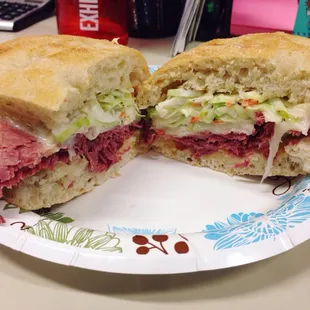 Corned Beef Panini on St. Patrick's Day!