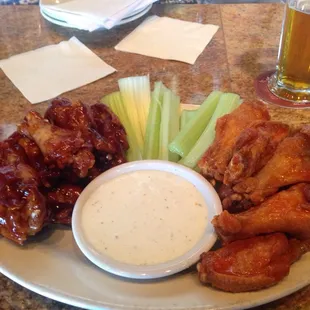 Hot and BBQ Wings