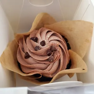 Chocolate truffle cupcake