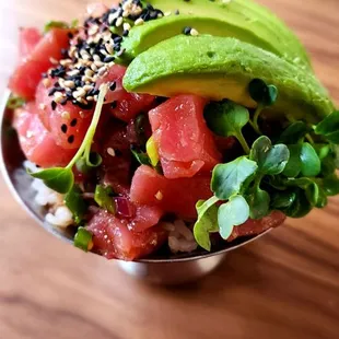 Hawaiian poke - I love it ( if you don't like spicy food this might not be for you )