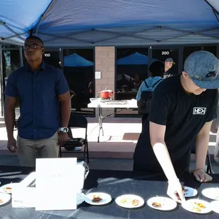 Taste testing at Southern Hills Baptist Church for Men's Conference