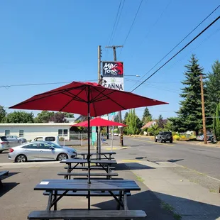 Outside seating