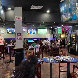 the inside of a restaurant