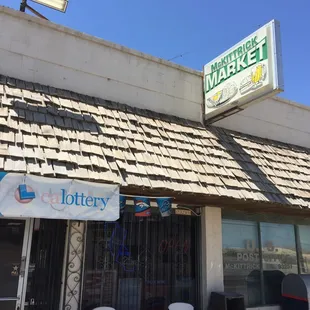 The sign in front of the store