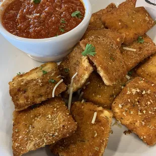 Fried ravioli