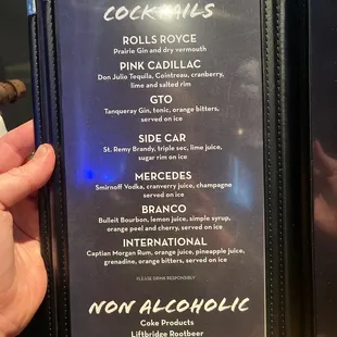 Cocktail Menu