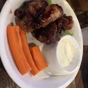 Blackberry barbecue wings