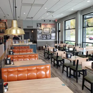 the interior of a restaurant