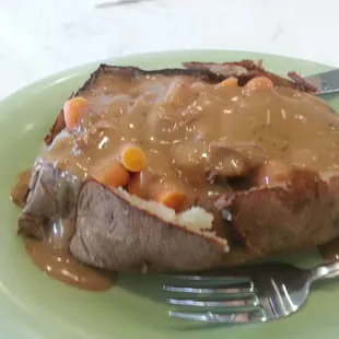 Pot roast spud... I think so! Delicious