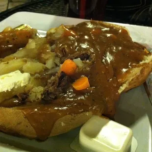 Pot Roast Baked Potato