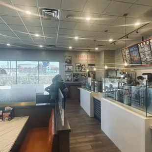 the interior of a restaurant