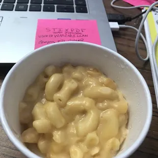 1/3 cup of Mac and cheese.