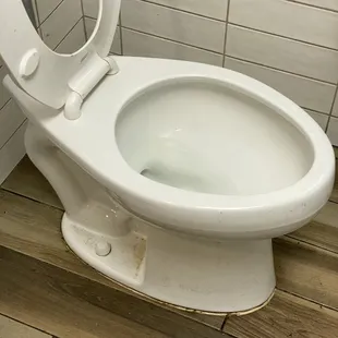 Stained dirty restroom
