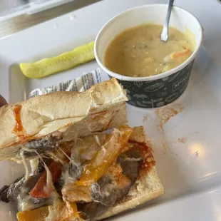 Steak and pepper sandwich limited time