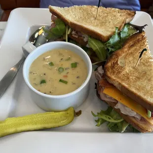 The king club with their new crab chowder