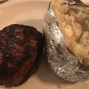 Filet and baked potato