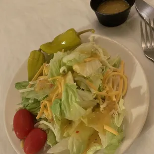 a plate of salad